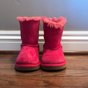 Pink Bailey Bow Kids Uggs